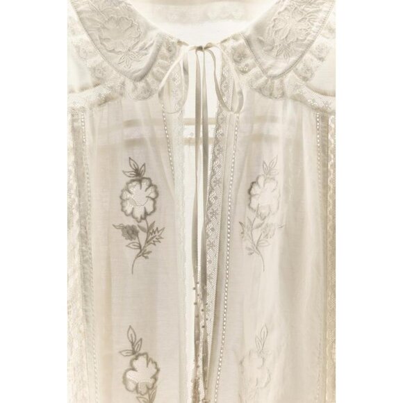 ZARA LIMITED EDITION EMBROIDERED FLORAL SHIRT - Picture 4 of 4